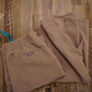 FIGS Beige Scrub Set